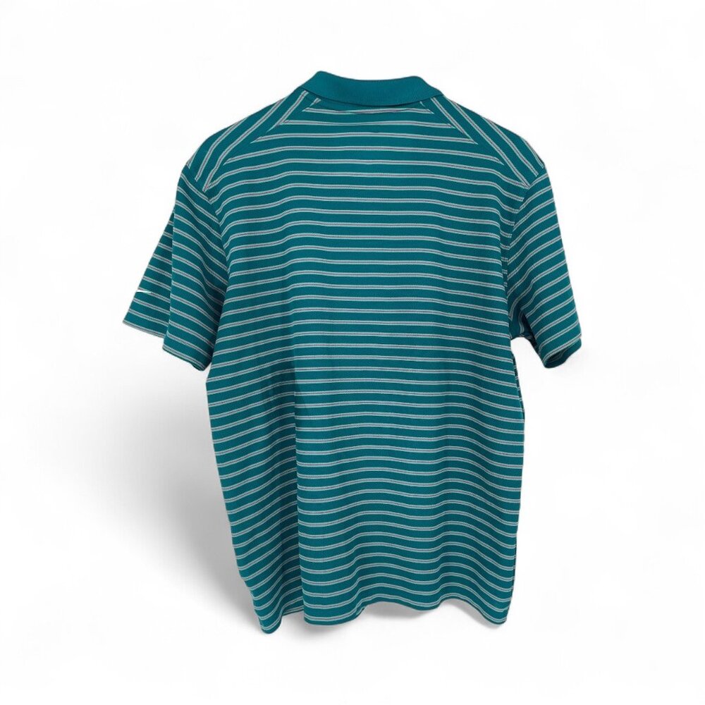 NWT Nike Dri-Fit Victory Striped Polo Shirt Men's L Green - Picture 4 of 4